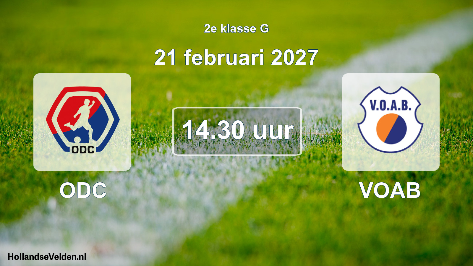 Scheduled Match: ODC - VOAB (21 February 2027)