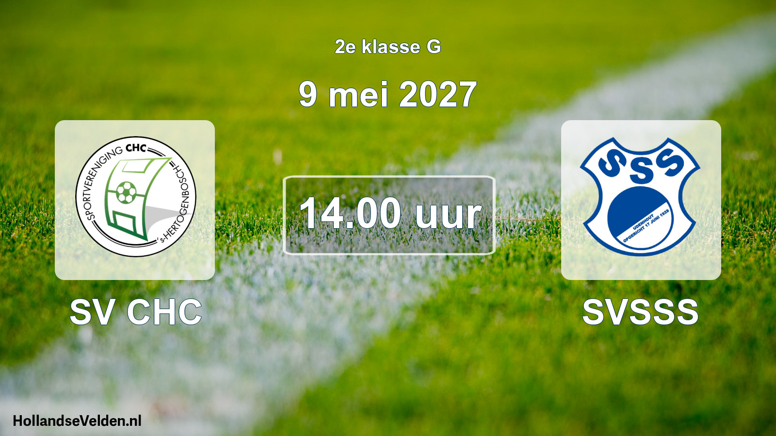 Geplande wedstrijd: SV CHC - SVSSS (9 mei 2027)