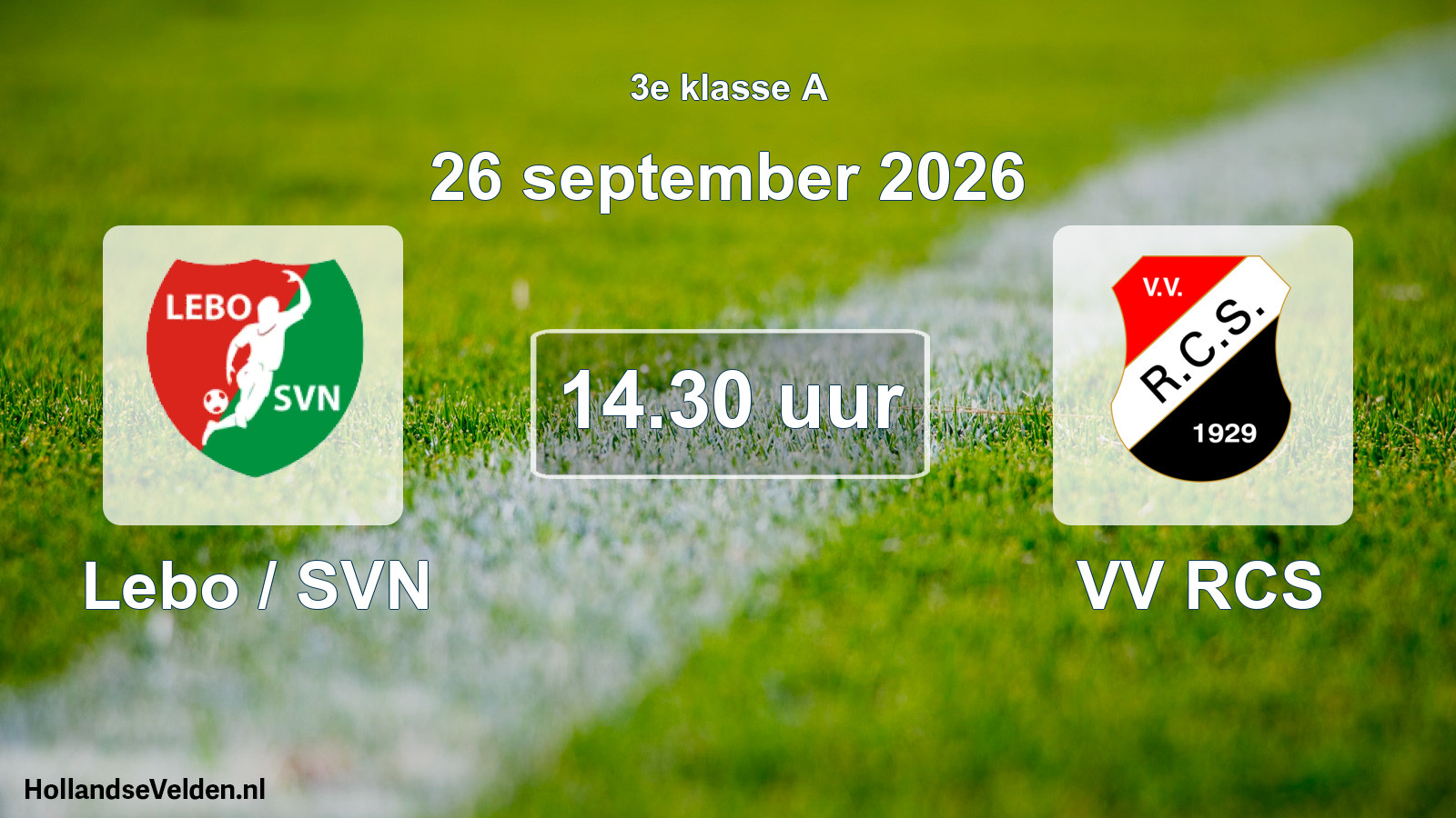 Scheduled Match: Lebo / SVN - VV RCS (26 September 2026)