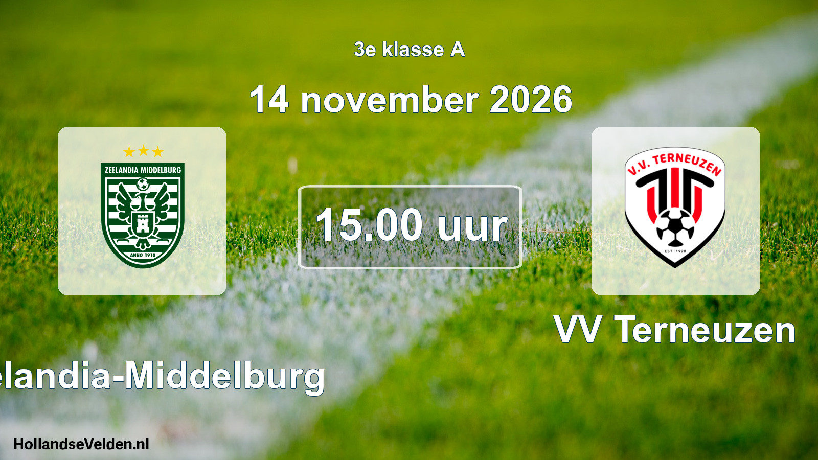 Scheduled Match: Zeelandia-Middelburg - VV Terneuzen (14 November 2026)