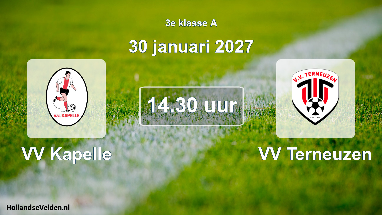 Scheduled Match: VV Kapelle - VV Terneuzen (30 January 2027)