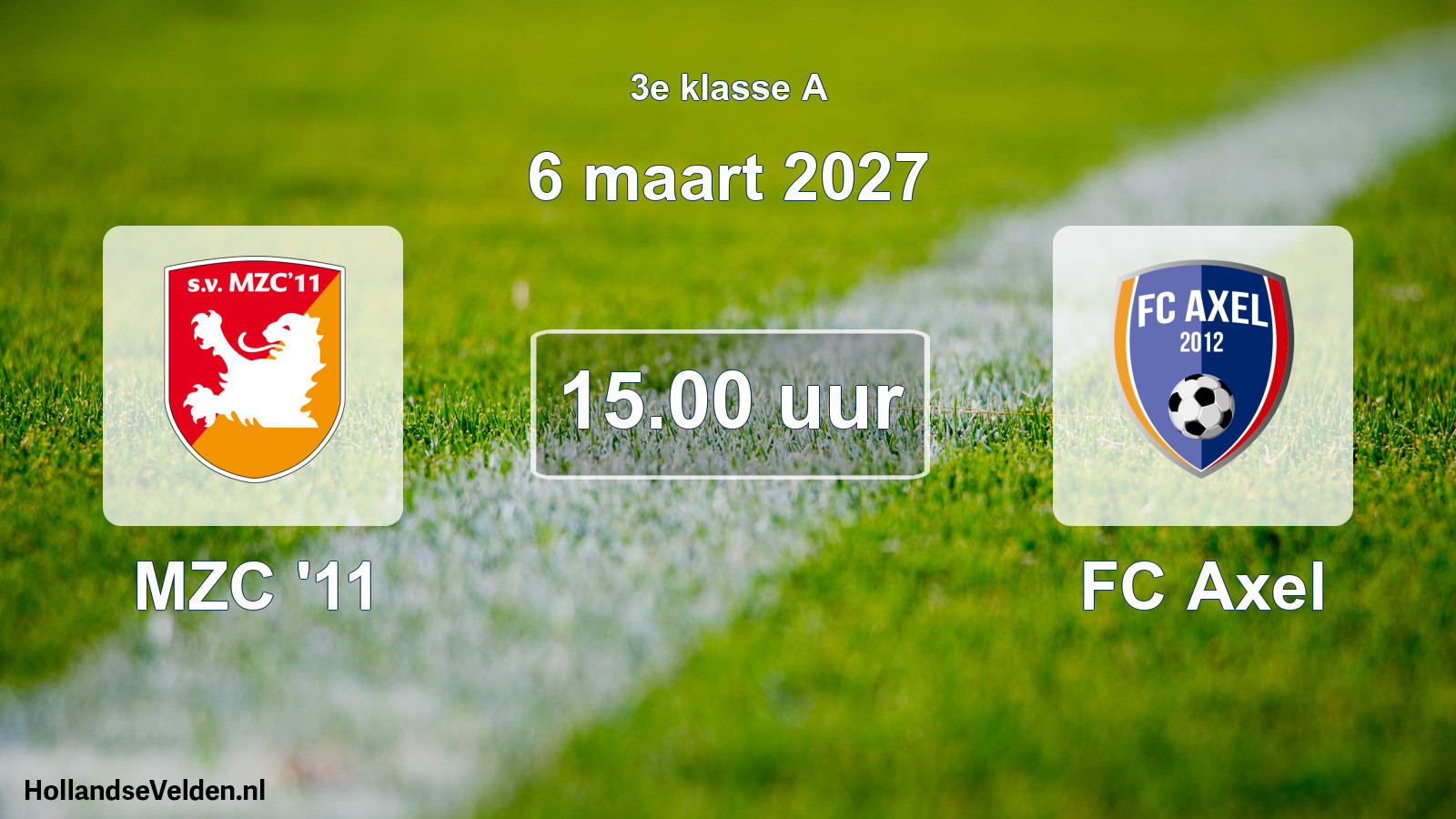 Geplande wedstrijd: MZC '11 - FC Axel (6 maart 2027)