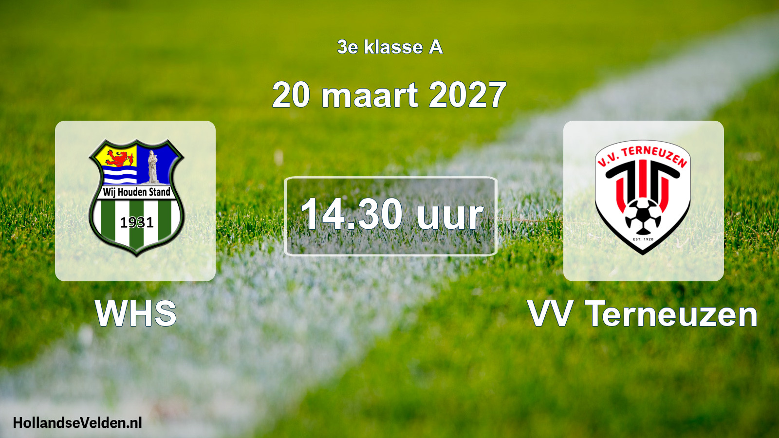 Geplande wedstrijd: WHS - VV Terneuzen (20 maart 2027)