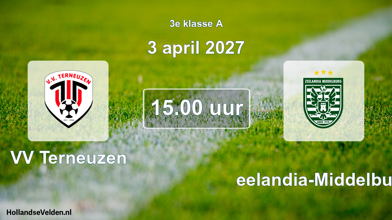Geplande wedstrijd: VV Terneuzen - Zeelandia-Middelburg (3 april 2027)