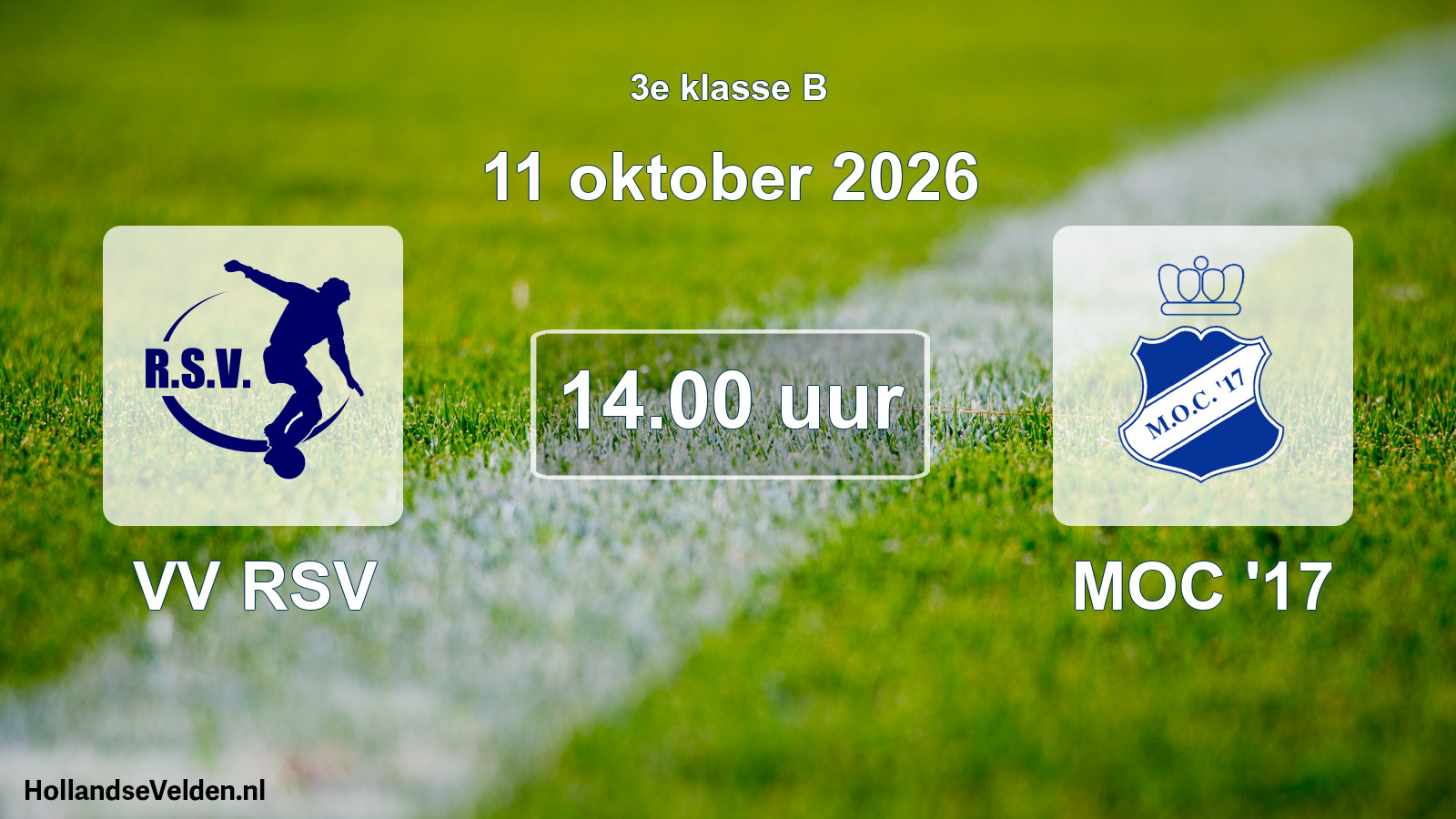 Scheduled Match: VV RSV - MOC '17 (11 October 2026)