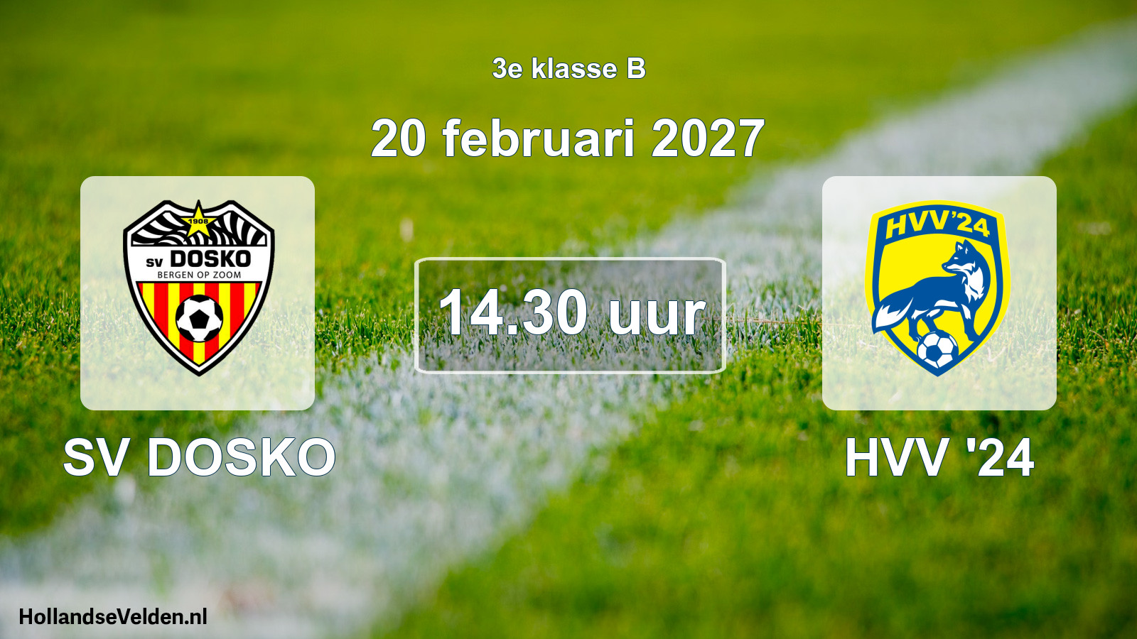 Geplande wedstrijd: SV DOSKO - HVV '24 (20 februari 2027)