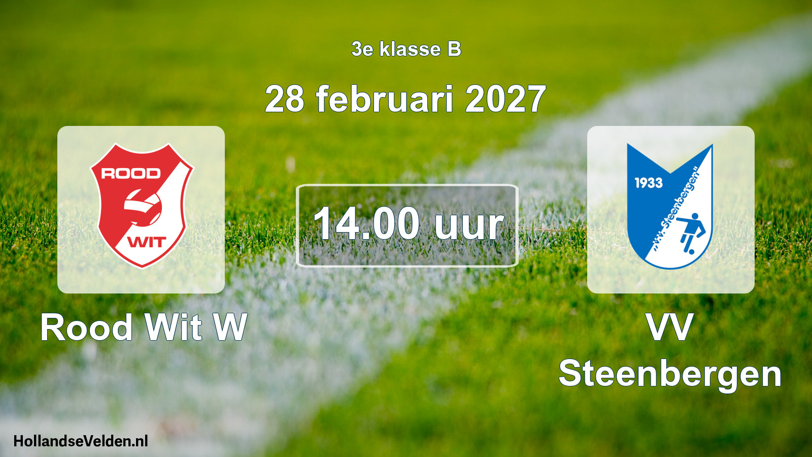 Geplande wedstrijd: Rood Wit W - VV Steenbergen (28 februari 2027)