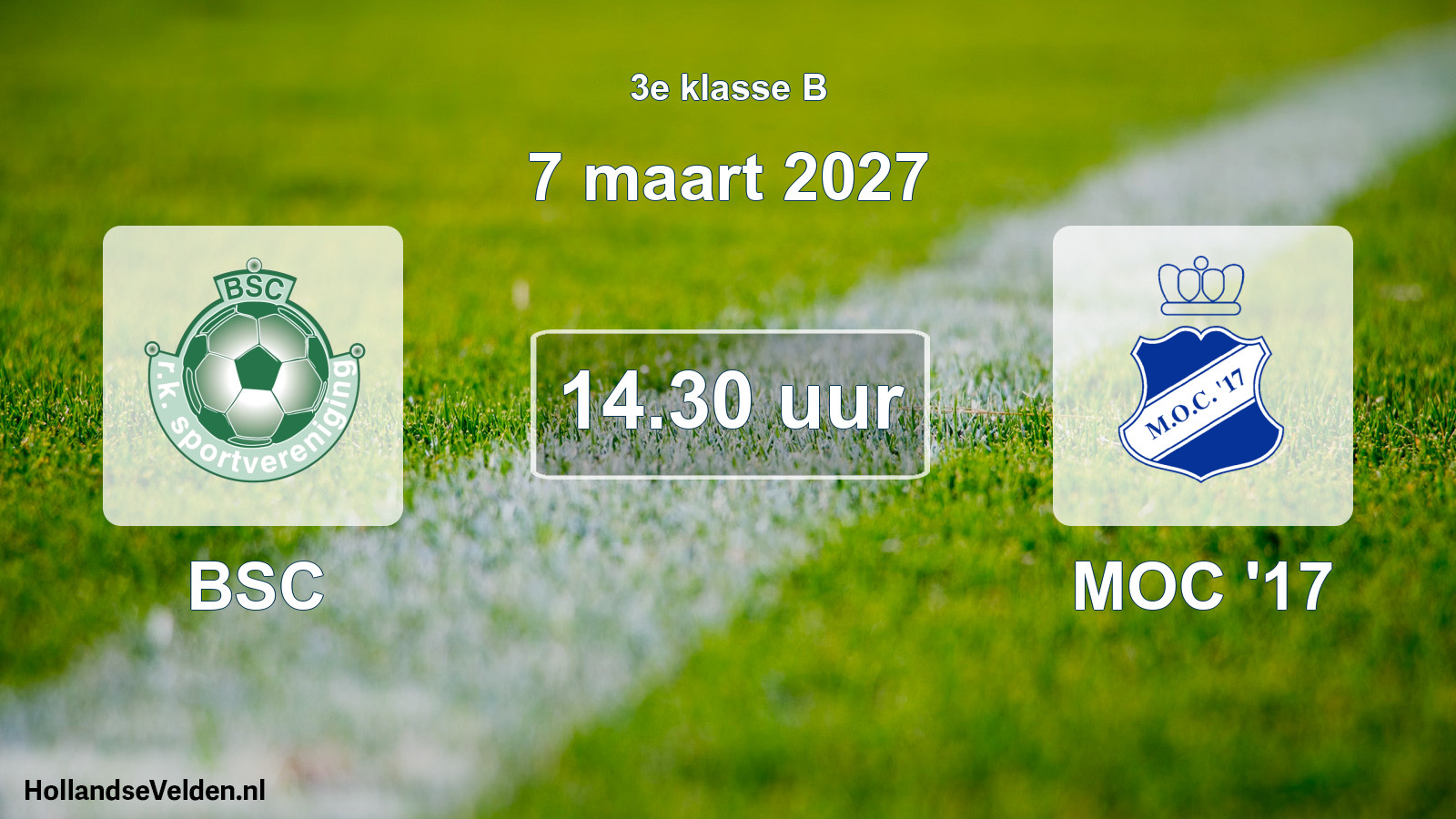 Geplande wedstrijd: BSC - MOC '17 (7 maart 2027)