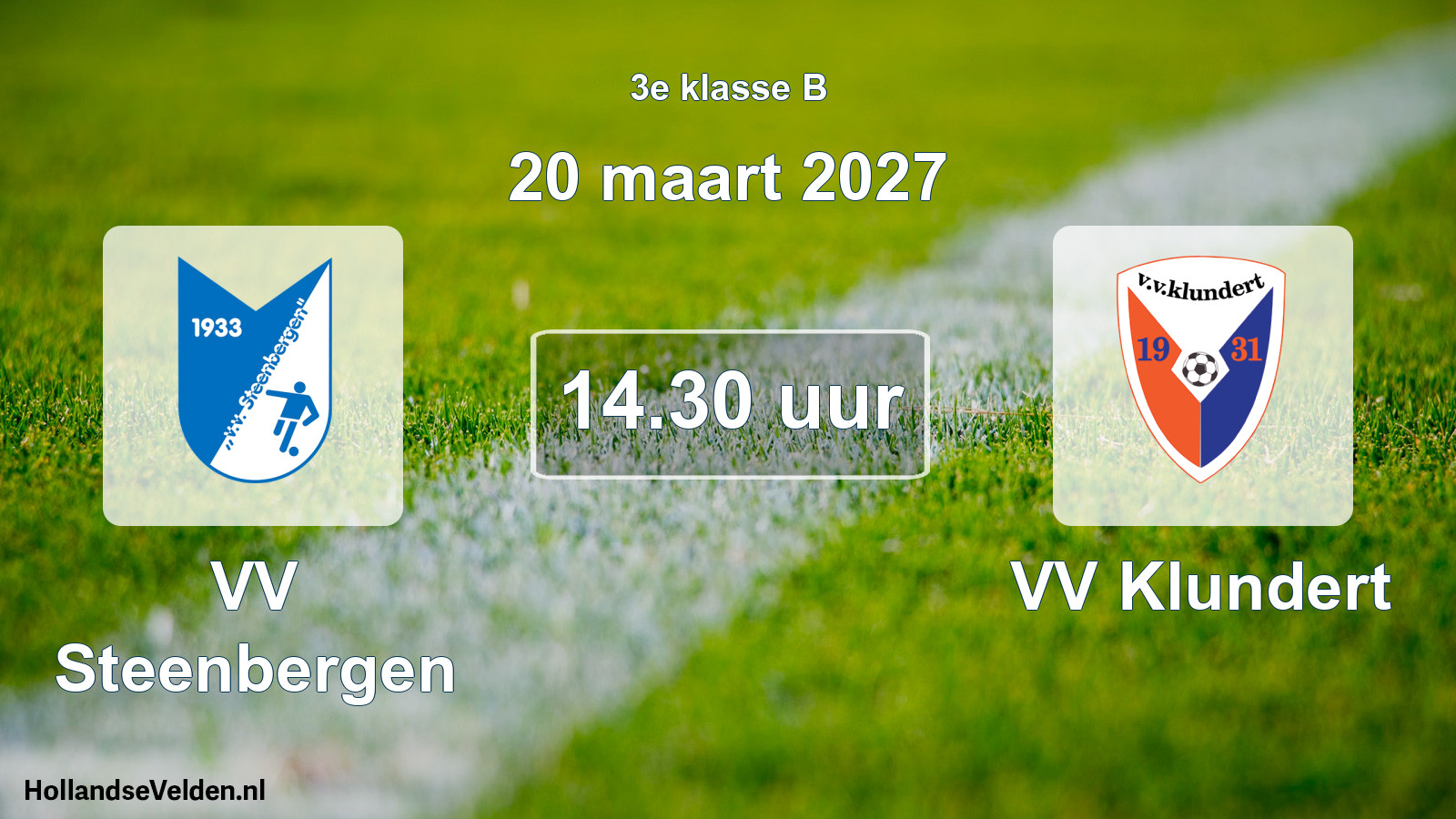 Geplande wedstrijd: VV Steenbergen - VV Klundert (20 maart 2027)