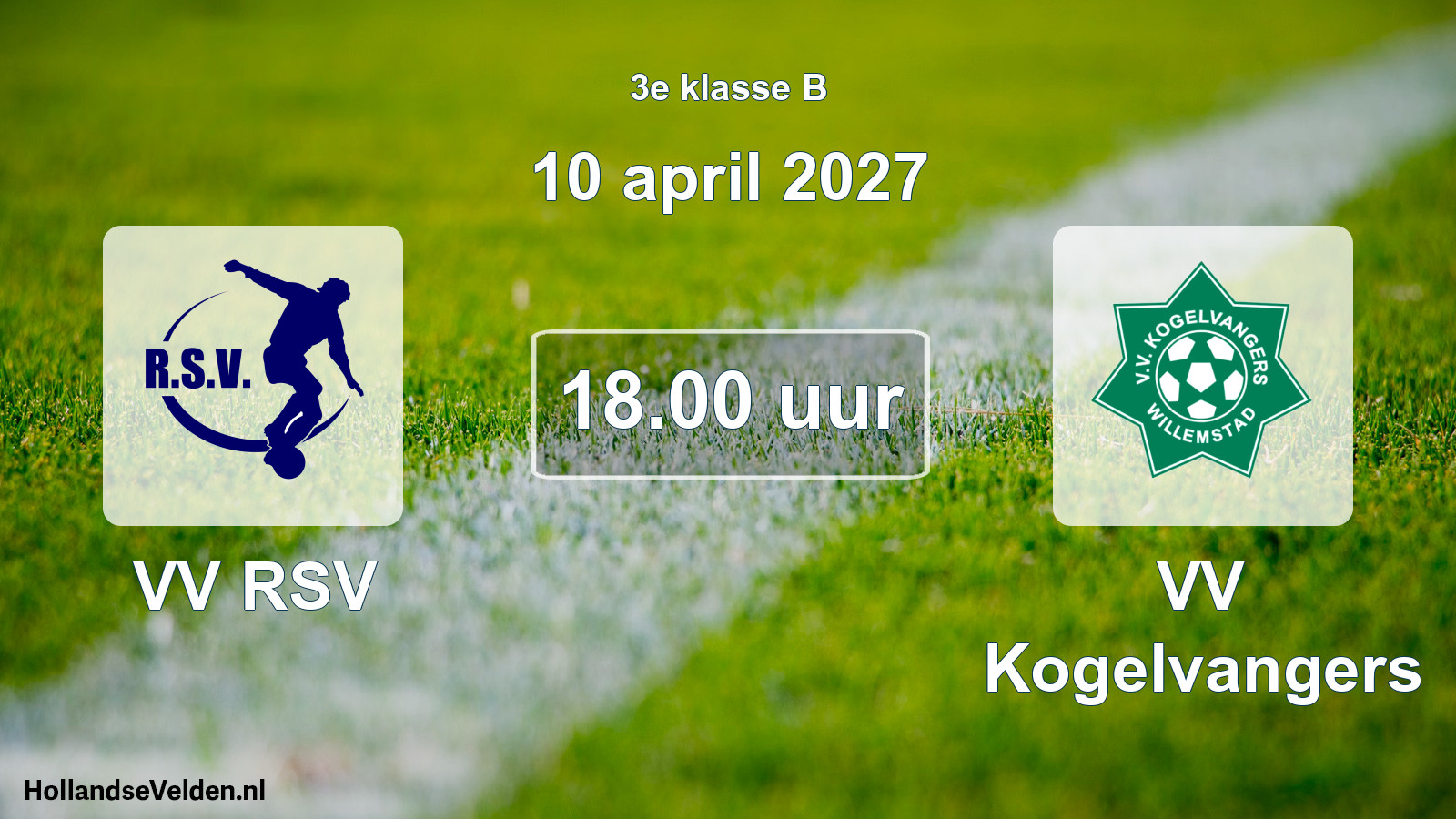 Geplande wedstrijd: VV RSV - VV Kogelvangers (10 april 2027)