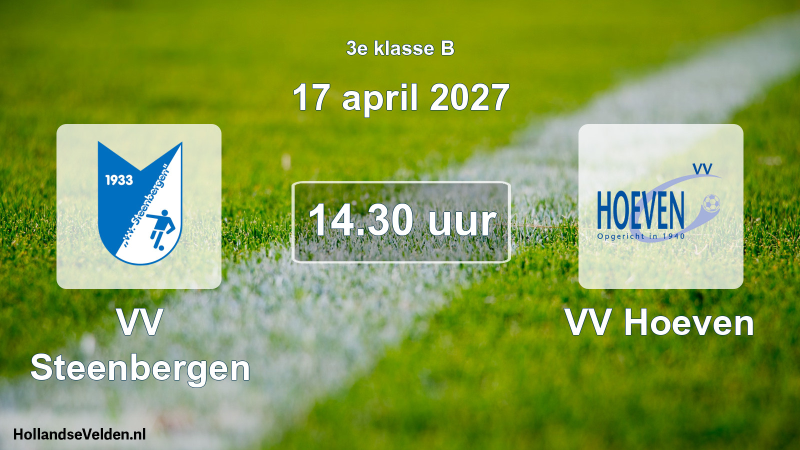 Geplande wedstrijd: VV Steenbergen - VV Hoeven (17 april 2027)