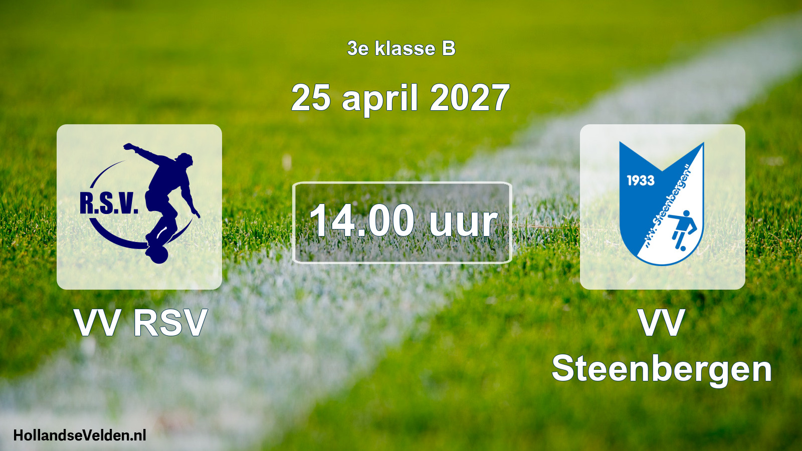 Scheduled Match: VV RSV - VV Steenbergen (25 April 2027)