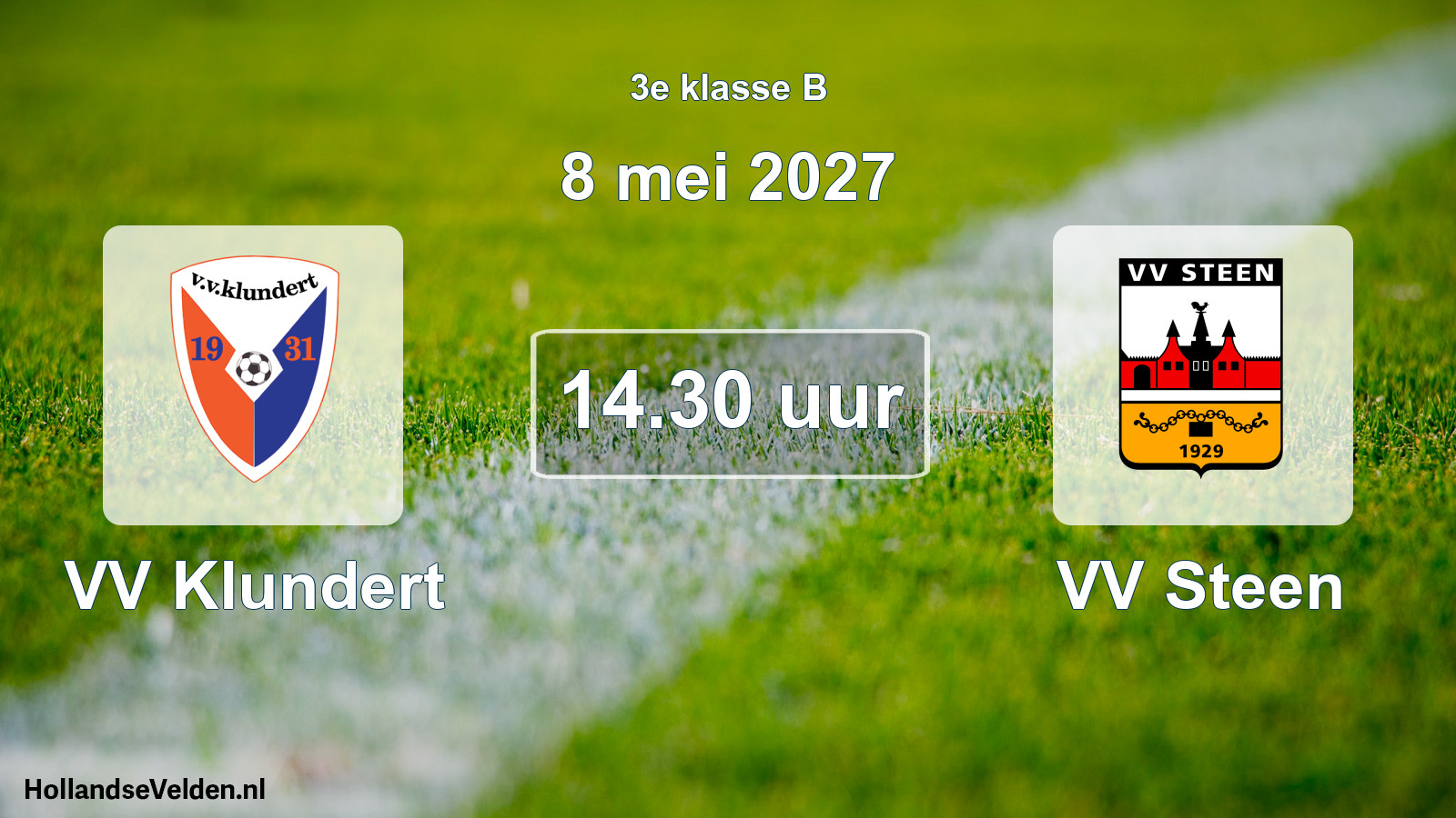 Geplande wedstrijd: VV Klundert - VV Steen (8 mei 2027)