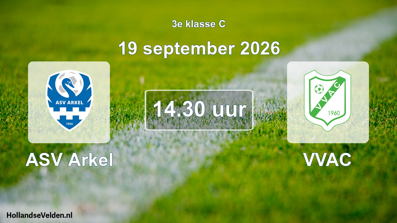Geplande wedstrijd: ASV Arkel - VVAC (19 september 2026)