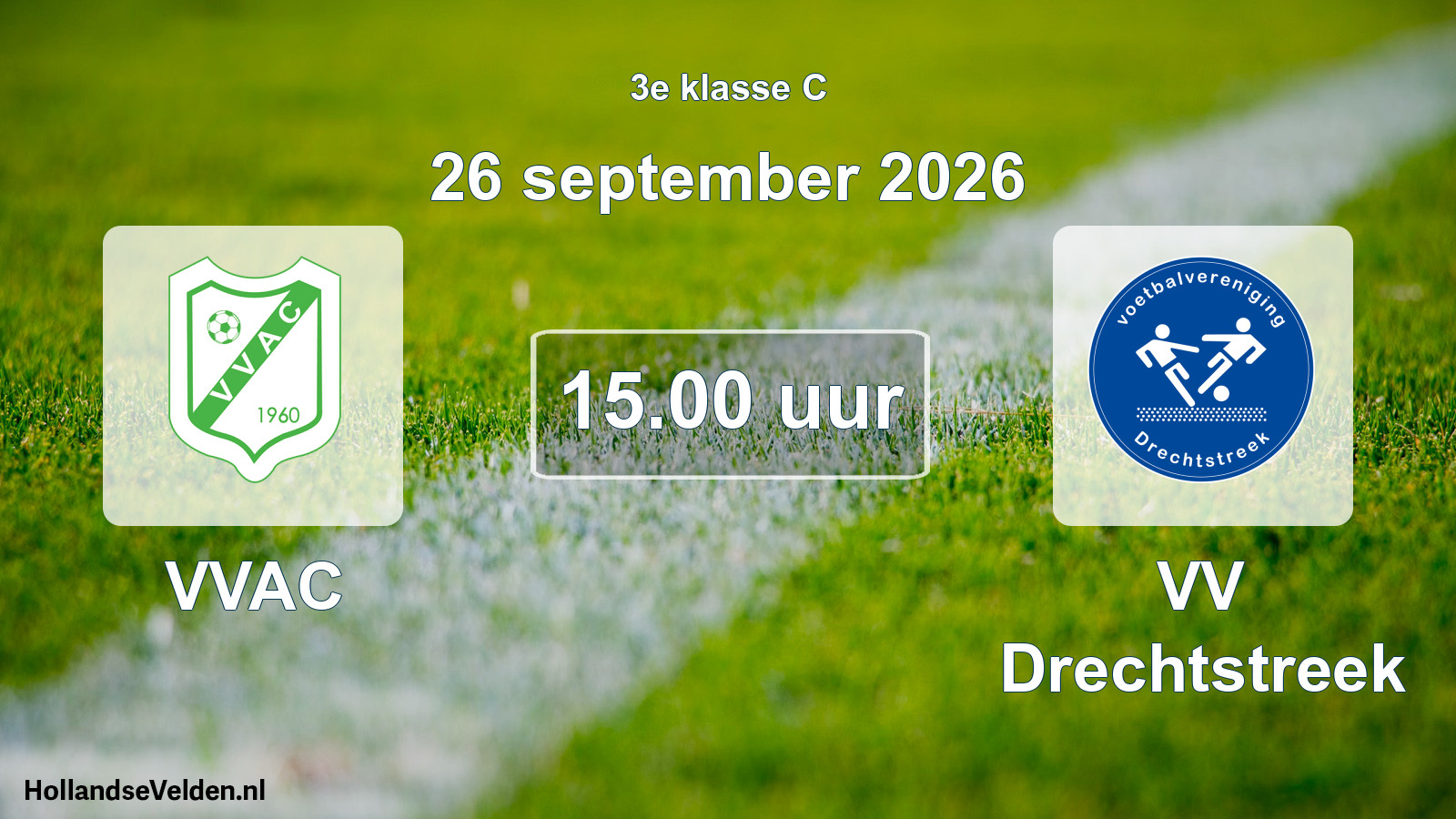 Geplande wedstrijd: VVAC - VV Drechtstreek (26 september 2026)