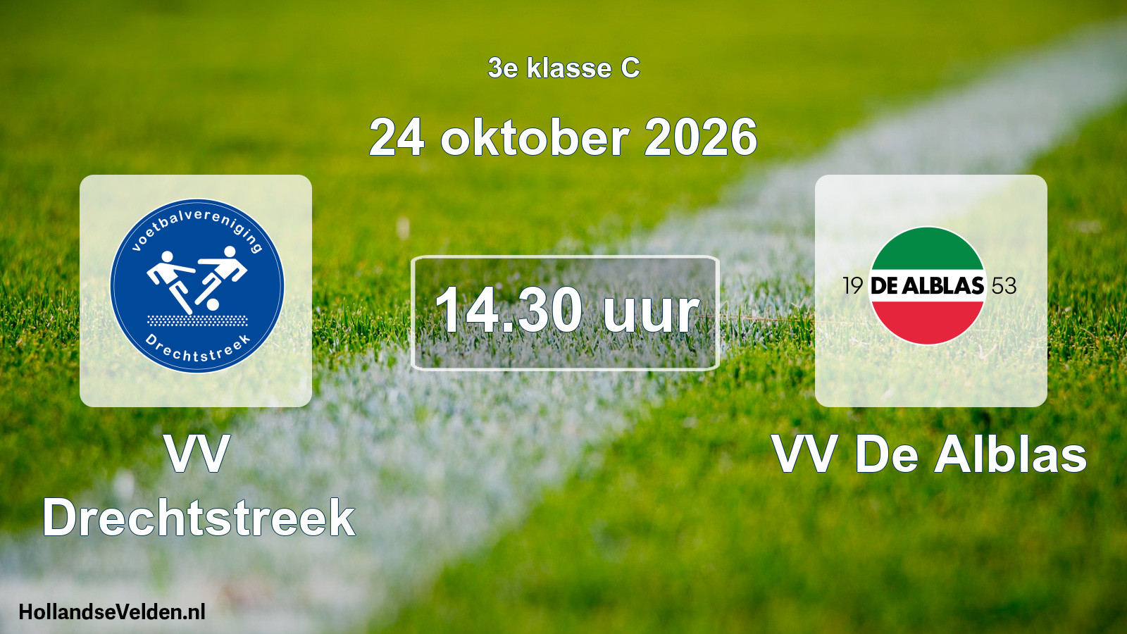 Scheduled Match: VV Drechtstreek - VV De Alblas (24 October 2026)