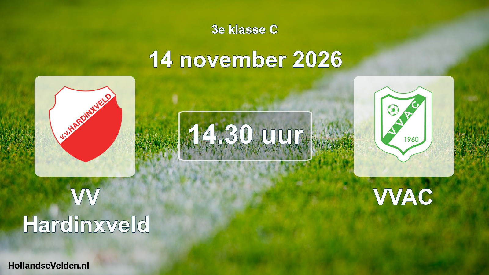 Geplande wedstrijd: VV Hardinxveld - VVAC (14 november 2026)