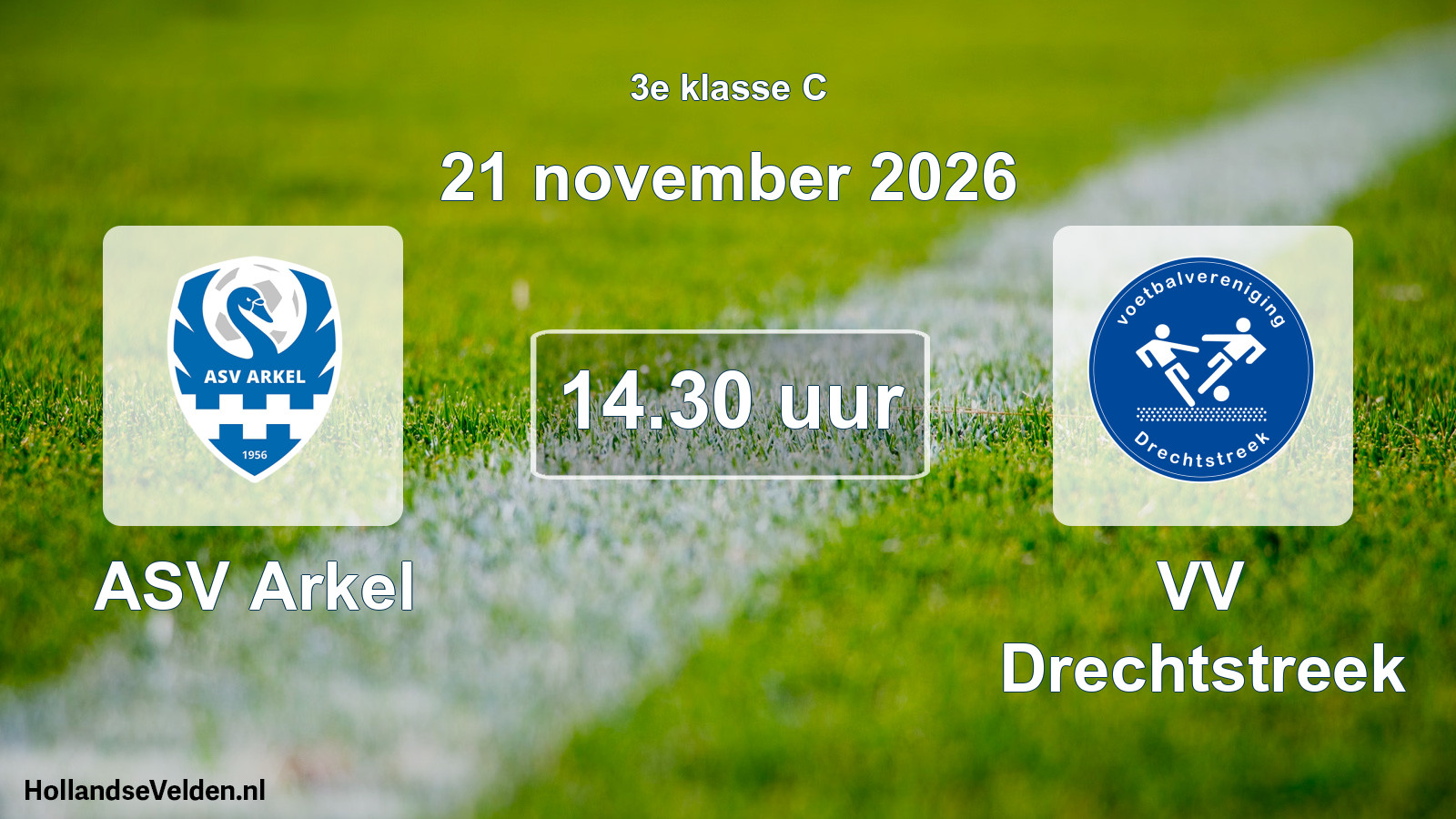 Geplande wedstrijd: ASV Arkel - VV Drechtstreek (21 november 2026)