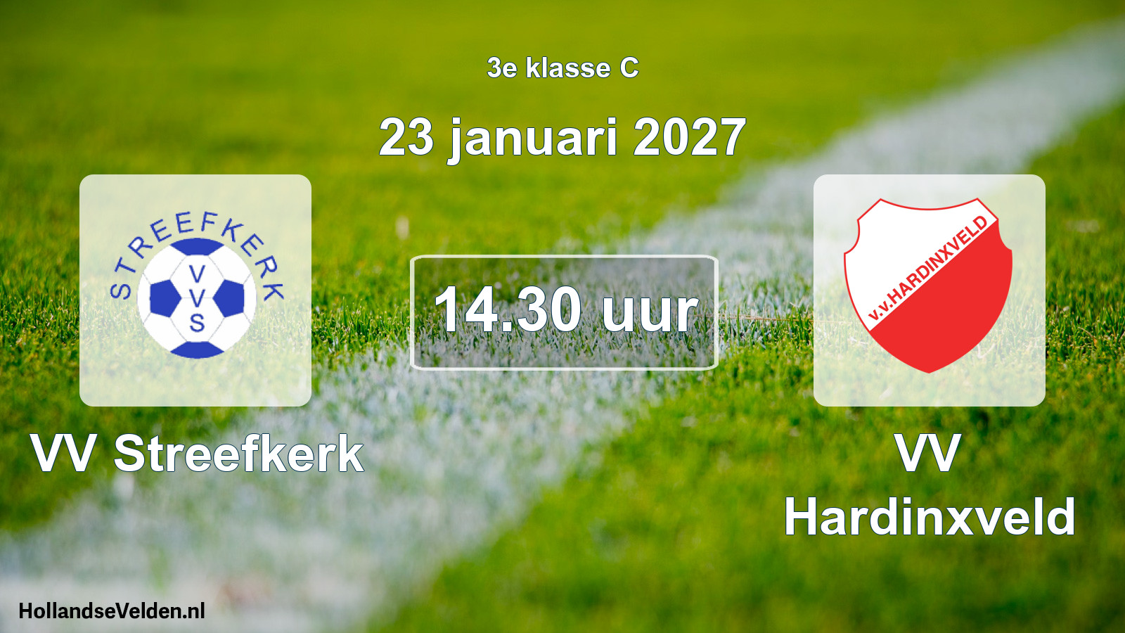 Geplande wedstrijd: VV Streefkerk - VV Hardinxveld (23 januari 2027)