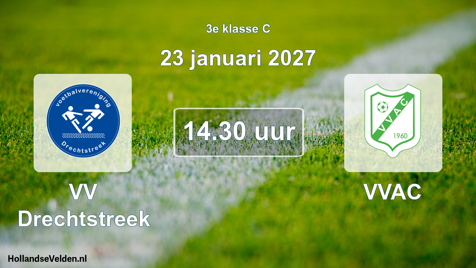 Geplande wedstrijd: VV Drechtstreek - VVAC (23 januari 2027)