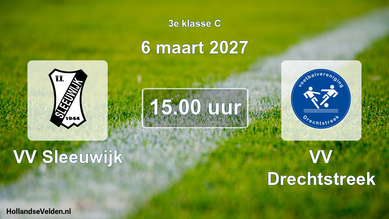 Scheduled Match: VV Sleeuwijk - VV Drechtstreek (6 March 2027)