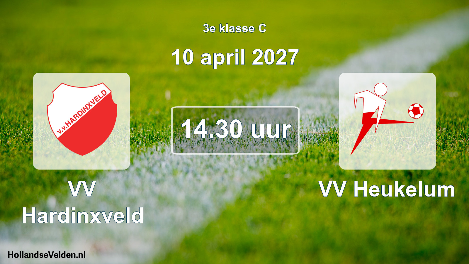 Geplande wedstrijd: VV Hardinxveld - VV Heukelum (10 april 2027)