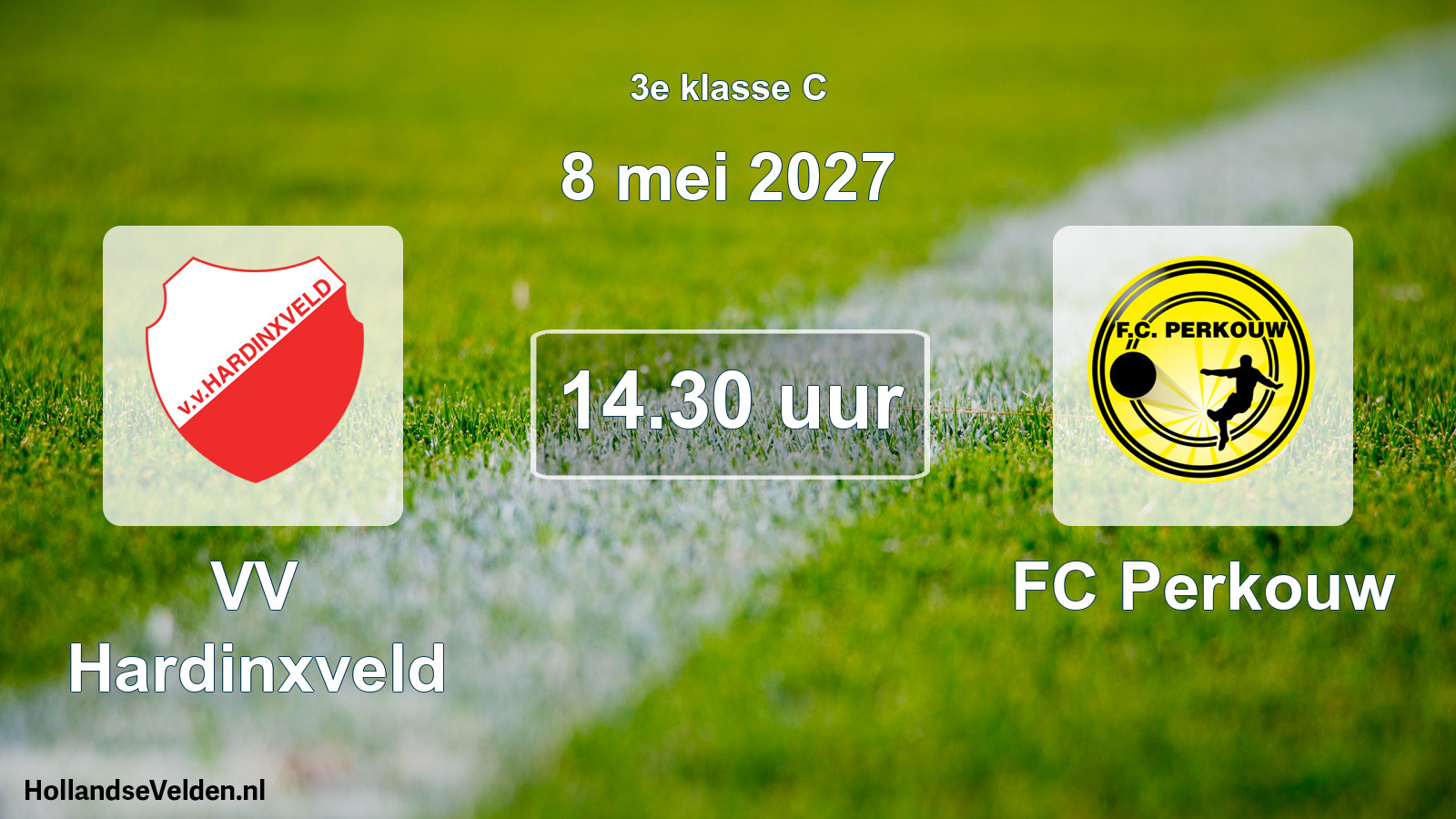 Geplande wedstrijd: VV Hardinxveld - FC Perkouw (8 mei 2027)