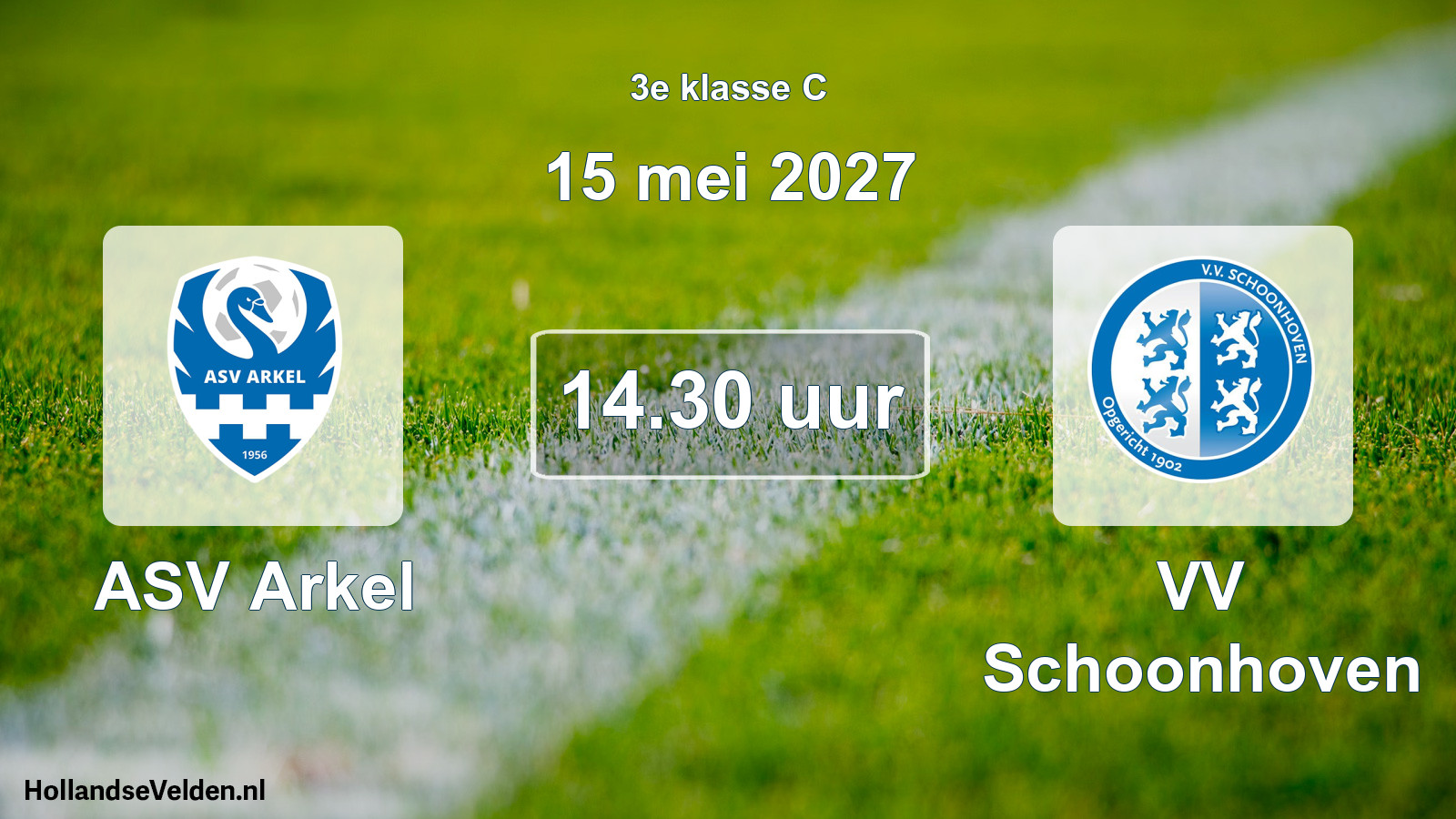 Geplande wedstrijd: ASV Arkel - VV Schoonhoven (15 mei 2027)