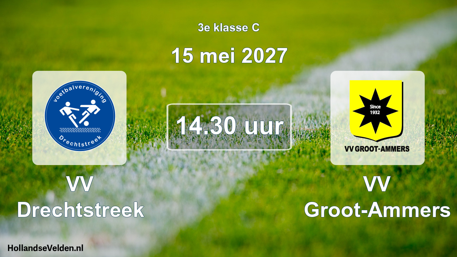 Geplande wedstrijd: VV Drechtstreek - VV Groot-Ammers (15 mei 2027)