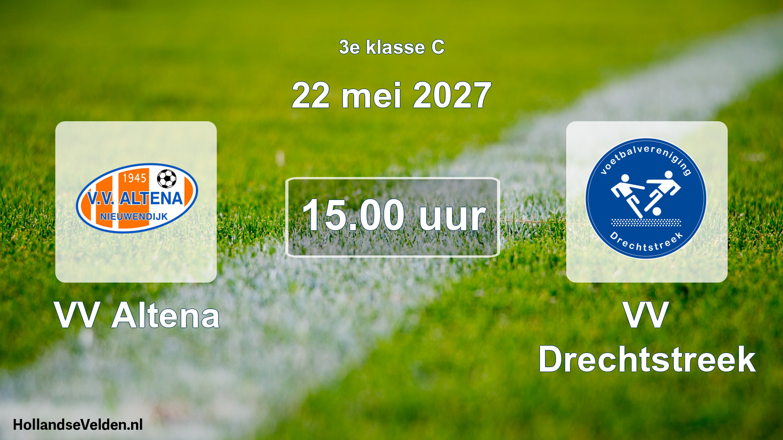 Geplande wedstrijd: VV Altena - VV Drechtstreek (22 mei 2027)