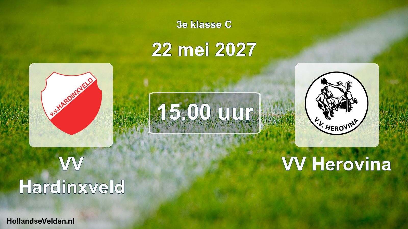 Geplande wedstrijd: VV Hardinxveld - VV Herovina (22 mei 2027)