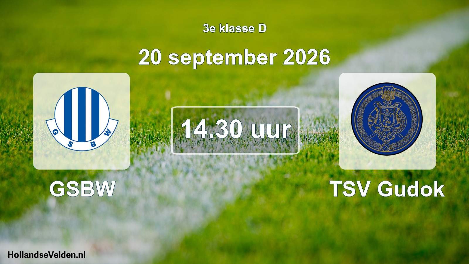 Geplande wedstrijd: GSBW - TSV Gudok (20 september 2026)