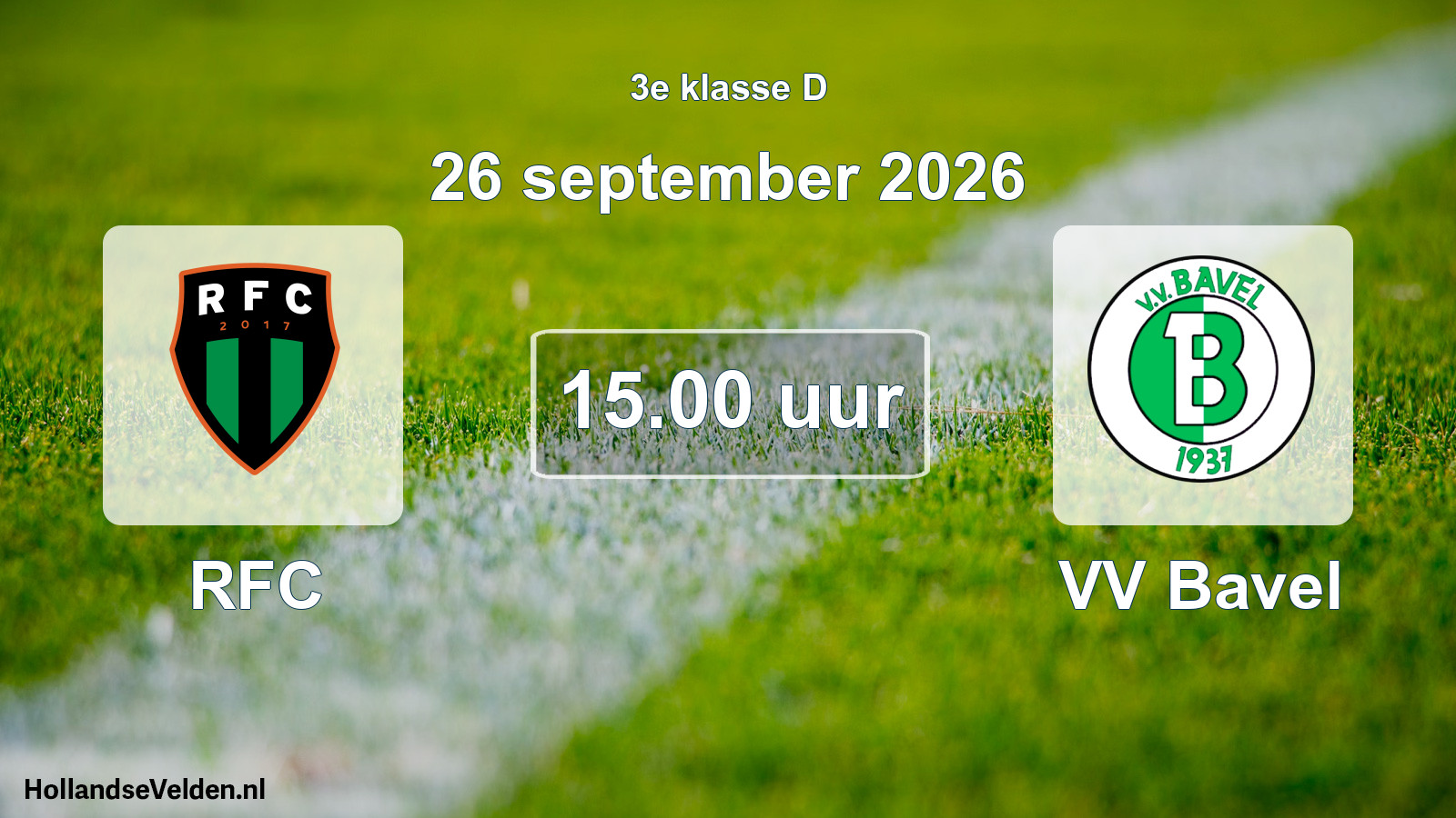 Scheduled Match: RFC - VV Bavel (26 September 2026)