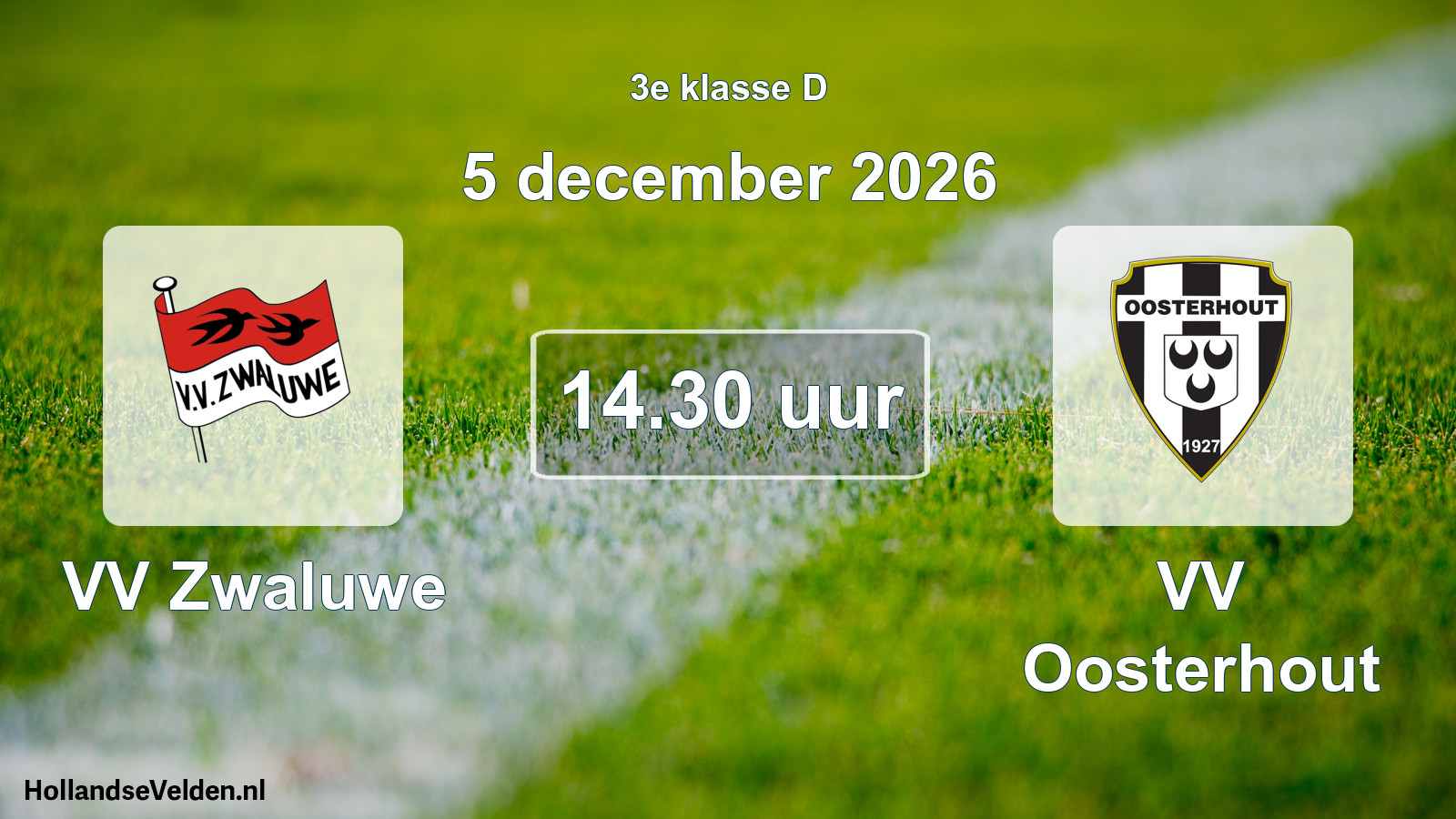 Scheduled Match: VV Zwaluwe - VV Oosterhout (5 December 2026)