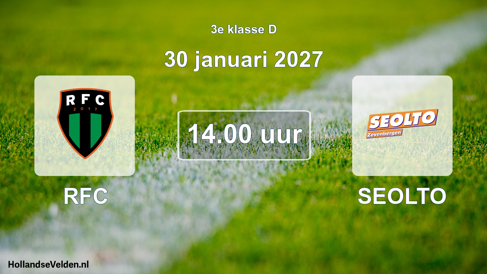 Geplande wedstrijd: RFC - SEOLTO (30 januari 2027)