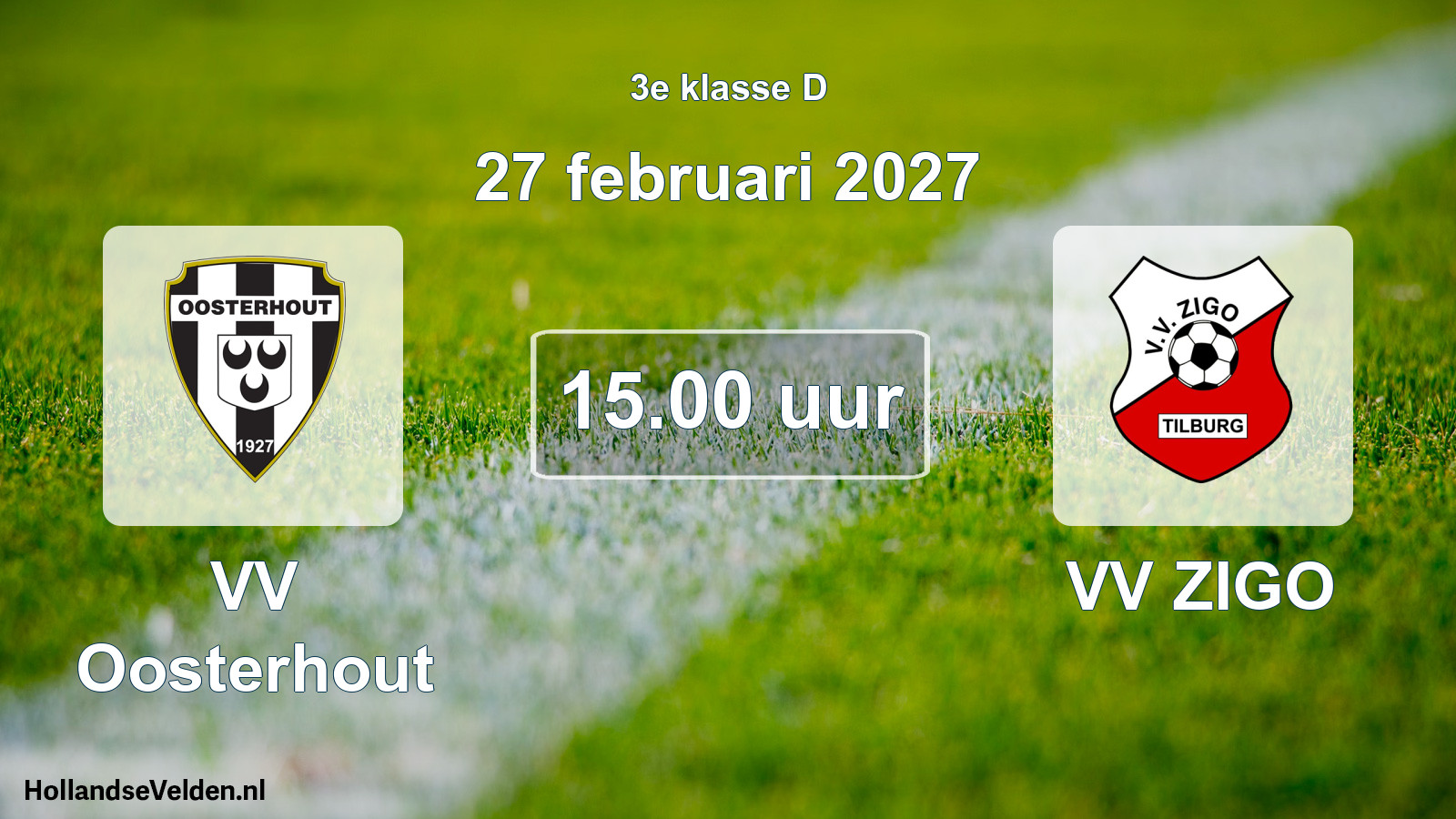 Geplande wedstrijd: VV Oosterhout - VV ZIGO (27 februari 2027)