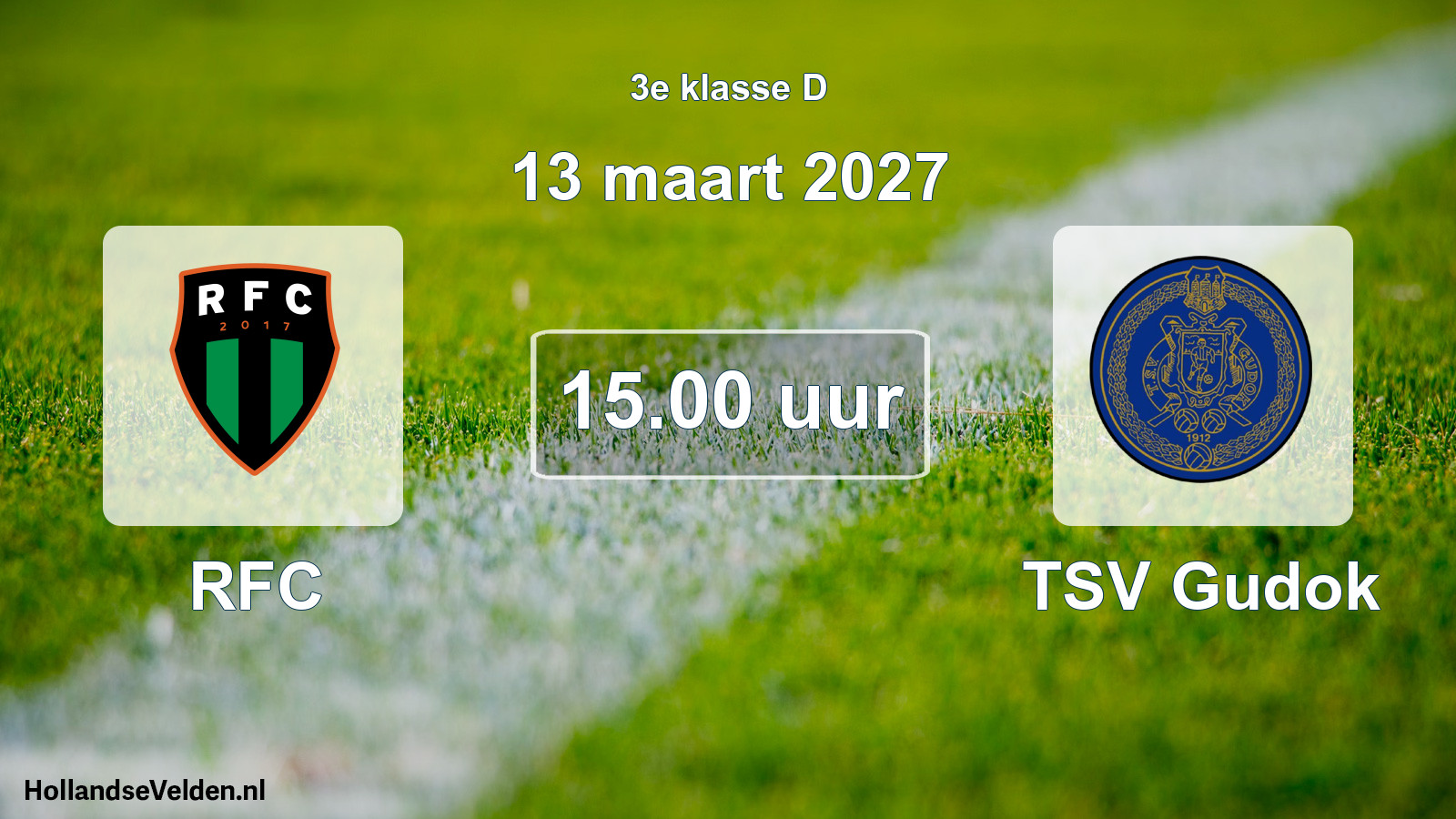 Geplande wedstrijd: RFC - TSV Gudok (13 maart 2027)