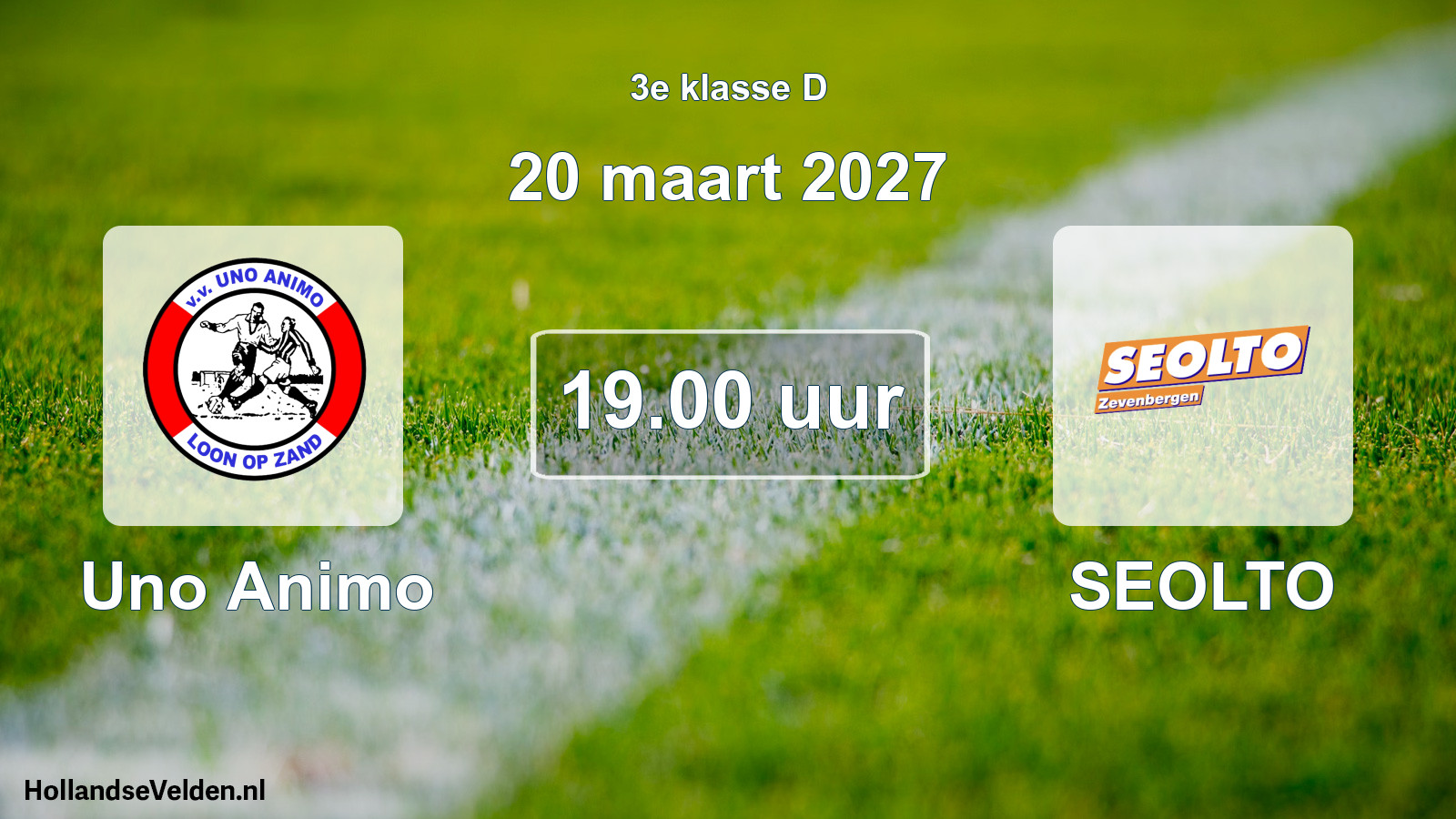 Geplande wedstrijd: Uno Animo - SEOLTO (20 maart 2027)