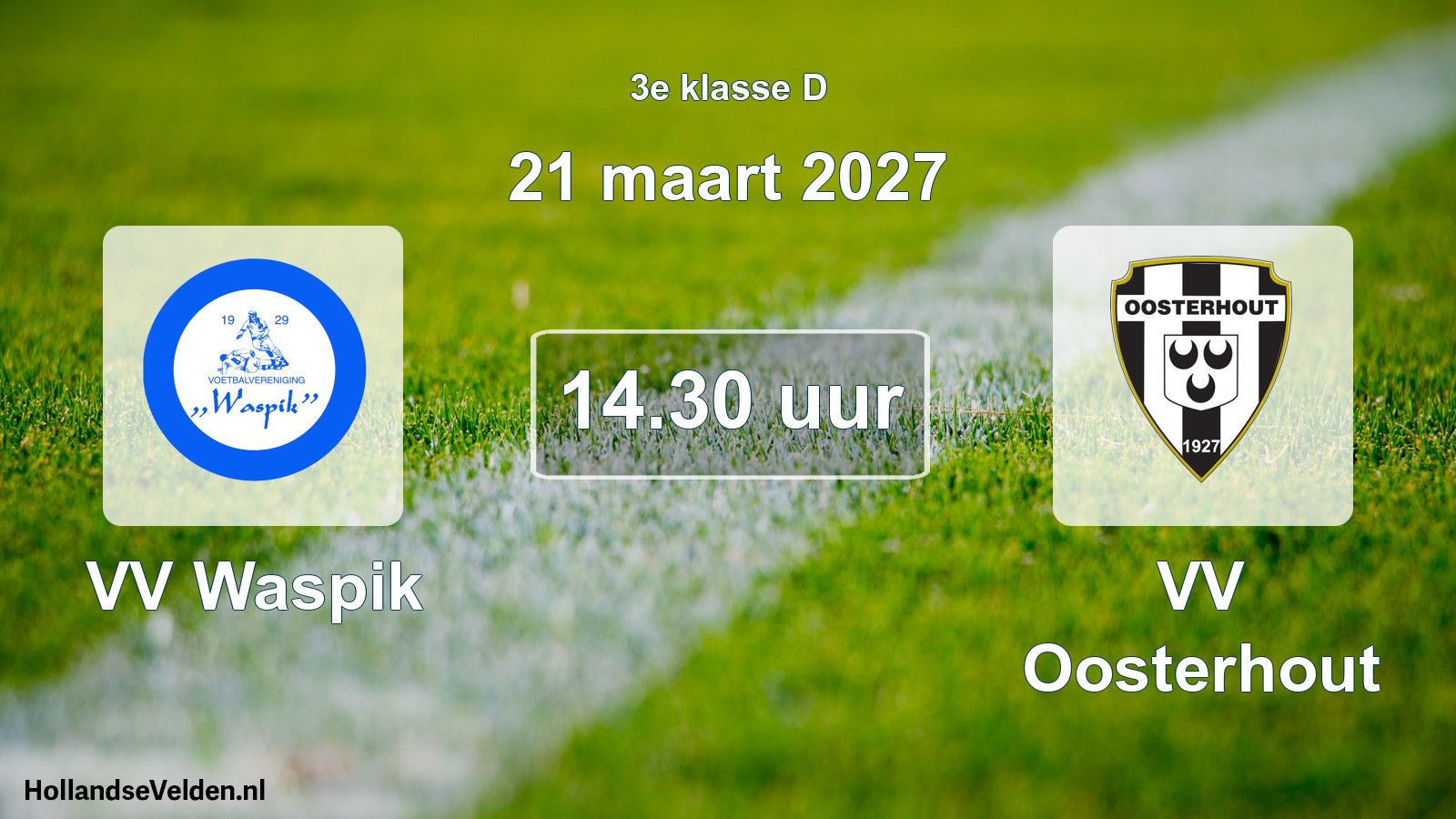 Geplande wedstrijd: VV Waspik - VV Oosterhout (21 maart 2027)