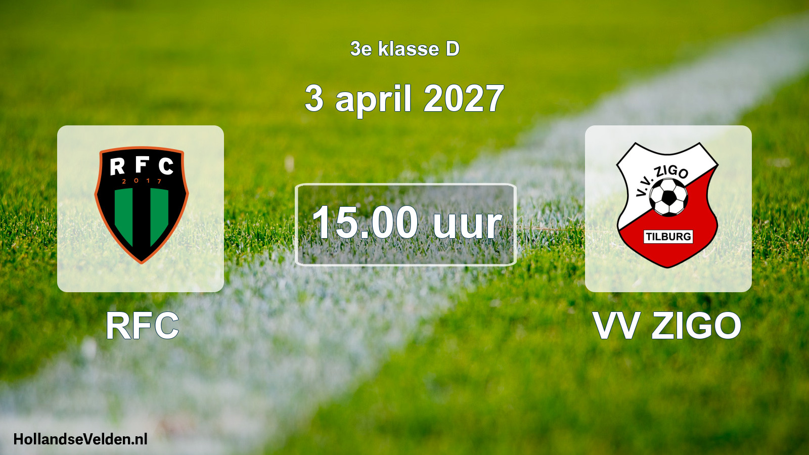 Geplande wedstrijd: RFC - VV ZIGO (3 april 2027)