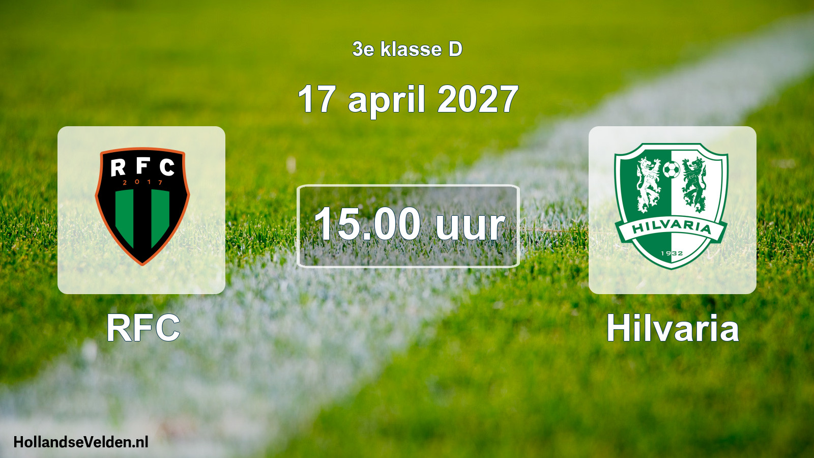 Geplande wedstrijd: RFC - Hilvaria (17 april 2027)