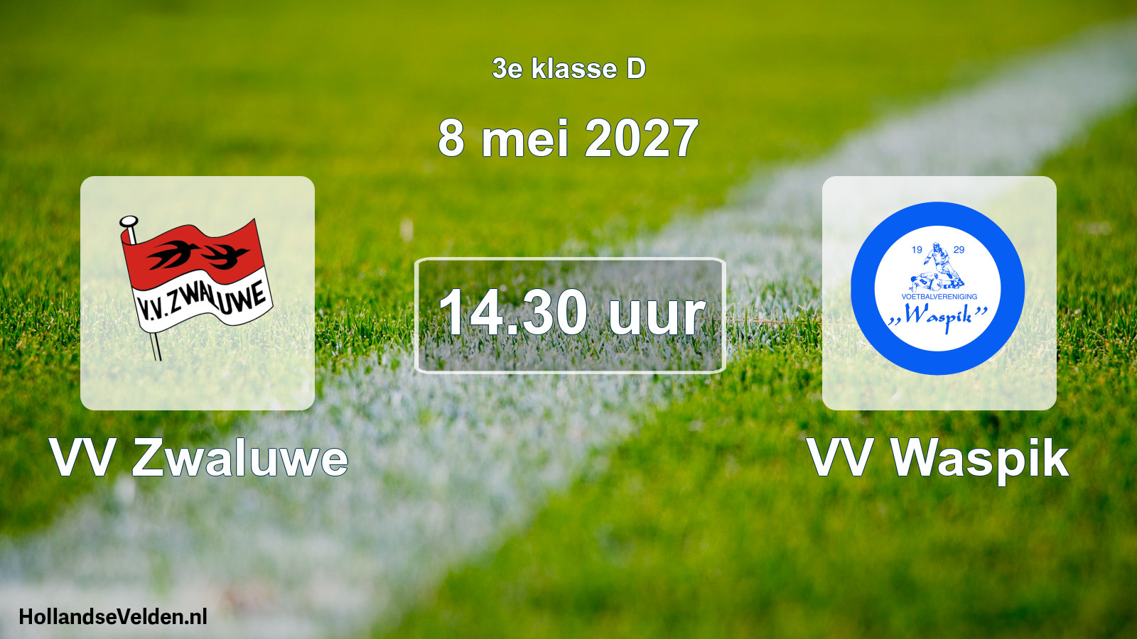 Geplande wedstrijd: VV Zwaluwe - VV Waspik (8 mei 2027)