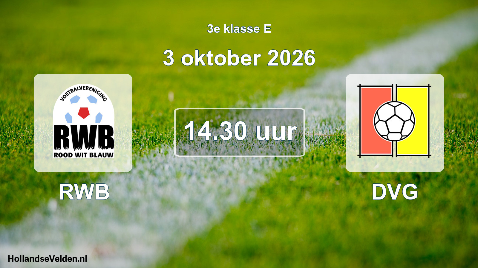 Scheduled Match: RWB - DVG (3 October 2026)
