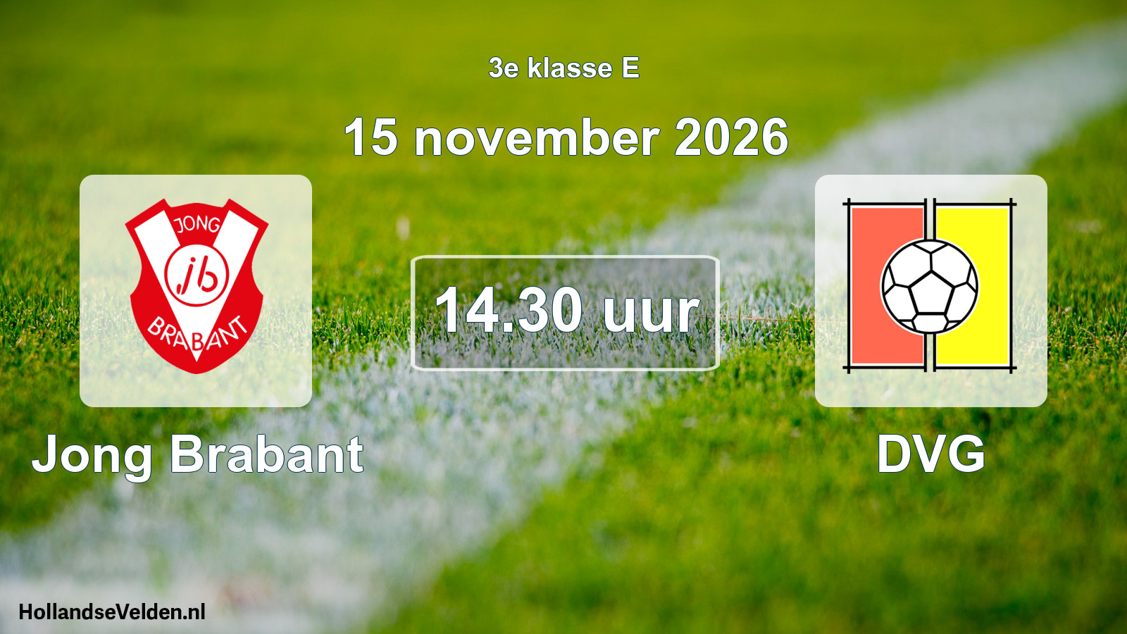 Geplande wedstrijd: Jong Brabant - DVG (15 november 2026)