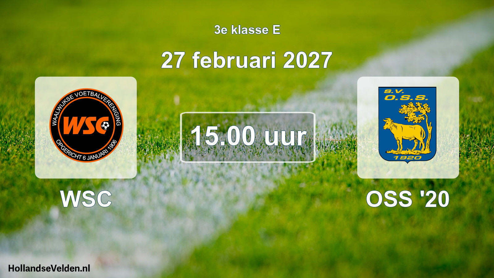 Geplande wedstrijd: WSC - OSS '20 (27 februari 2027)