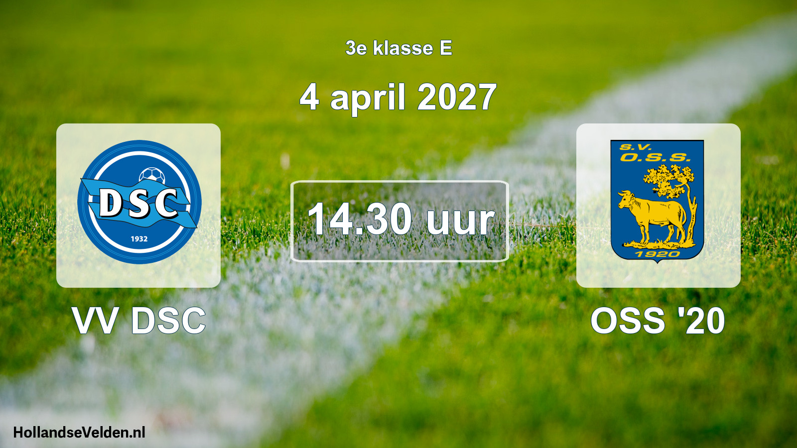 Scheduled Match: VV DSC - OSS '20 (4 April 2027)