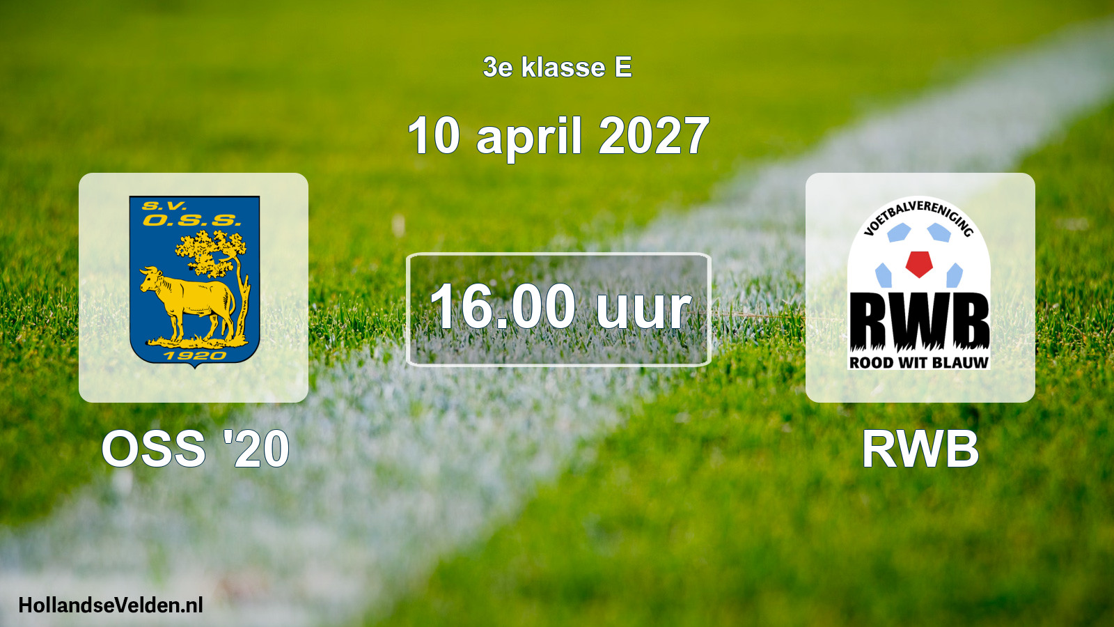 Scheduled Match: OSS '20 - RWB (10 April 2027)