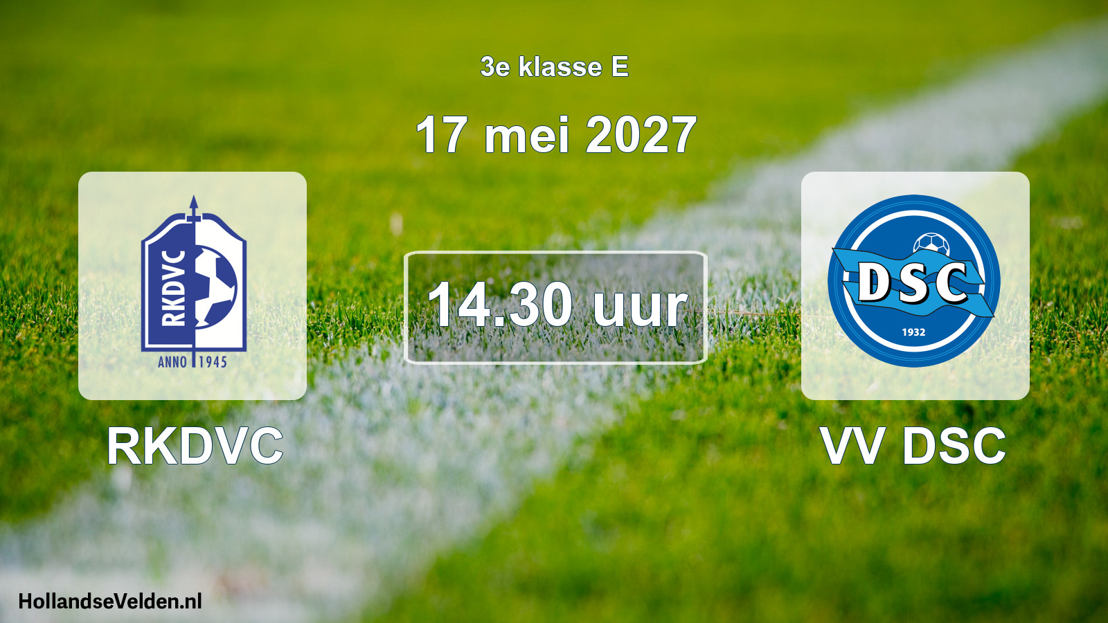 Geplande wedstrijd: RKDVC - VV DSC (17 mei 2027)