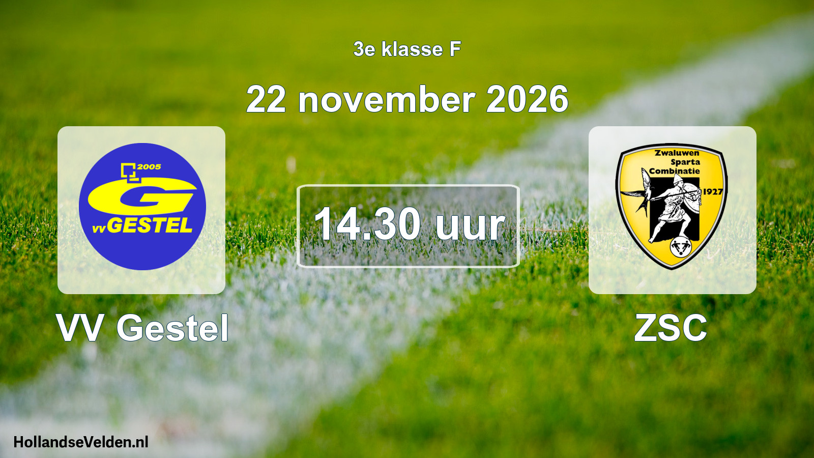 Scheduled Match: VV Gestel - ZSC (22 November 2026)