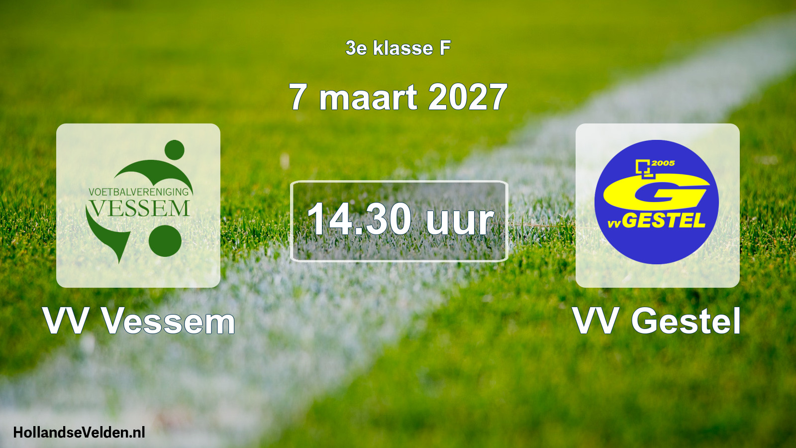 Geplande wedstrijd: VV Vessem - VV Gestel (7 maart 2027)